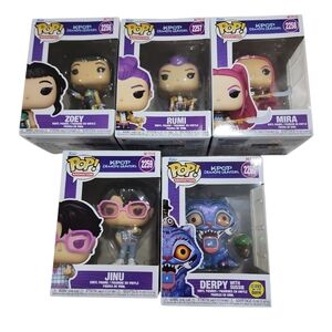 NEW Funko Pop Animation K-Pop Demon Hunters Vinyl Figure Set of 5 Collection Net